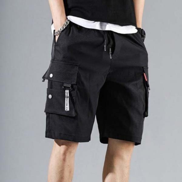 남성 여름 캐주얼 여행 패션 포켓 카고 팬츠 반바지