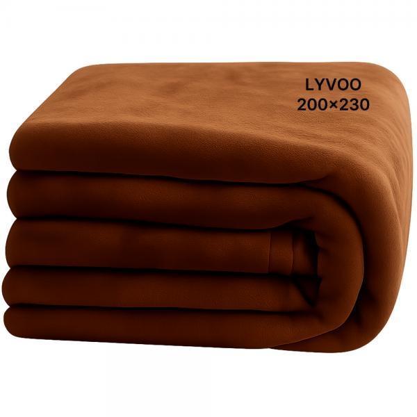 리부 극세사담요 담요 쇼파담요 무릎담요 캠핑담요 밍크담요 캠핑블랭킷 블랭킷 블랑켓 브라운 200x230