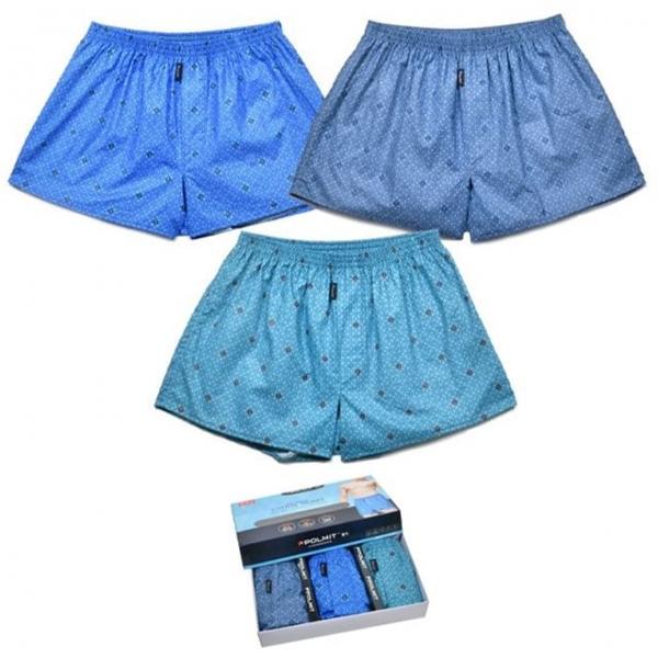 (폴밋) 순면 100 남성 트렁크 3매입 팬티