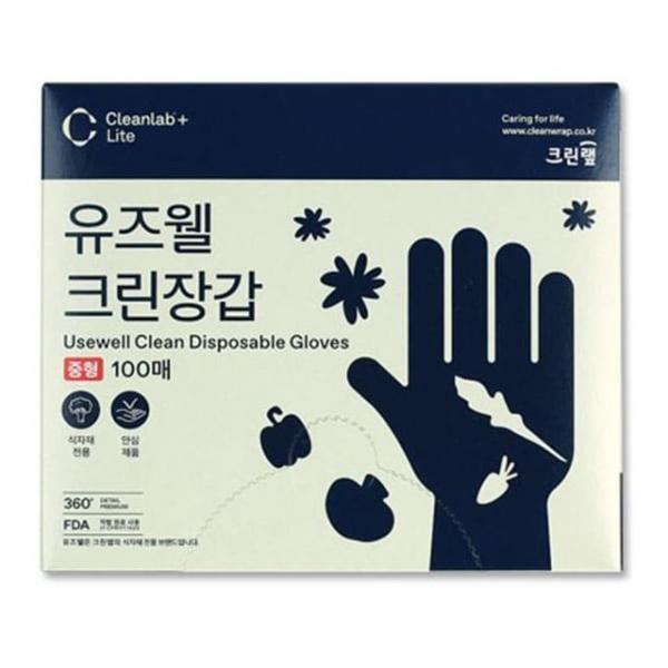 크린랲 위생장갑 요리 주방 일회용 비닐장갑 100매