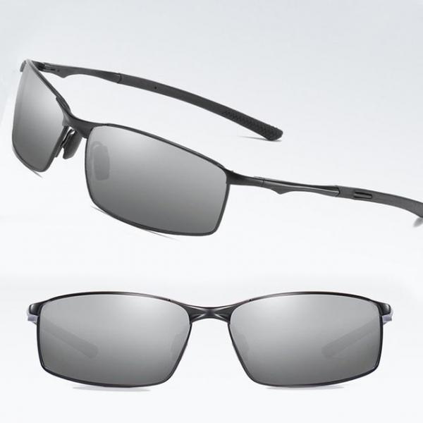 남성 패션 운전 자외선차단 편광 선글라스 실버미러