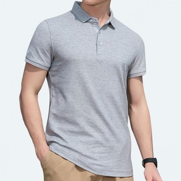 남자 반팔티 여름 쿨링 스탠다드 골프 카라넥 티셔츠