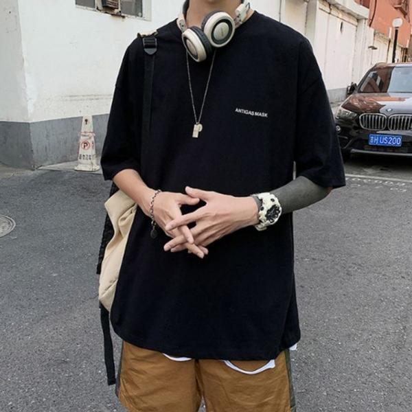 오버핏 반팔티 남성티셔츠 캐주얼룩 무지티 INSUM73