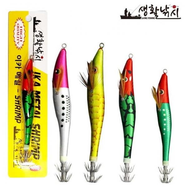 생활낚시 한치 이카메탈 60g 80g 100g 두족류
