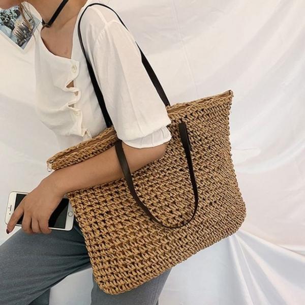 여성숄더백 여름 네트 라탄백 데일리 숄더백