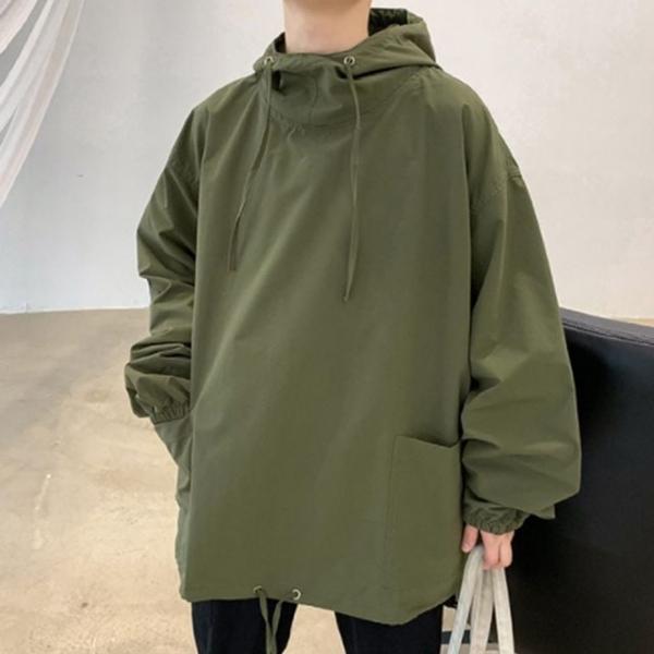 남성후드점퍼 바람막이 하이넥 아노락 캐주얼자켓