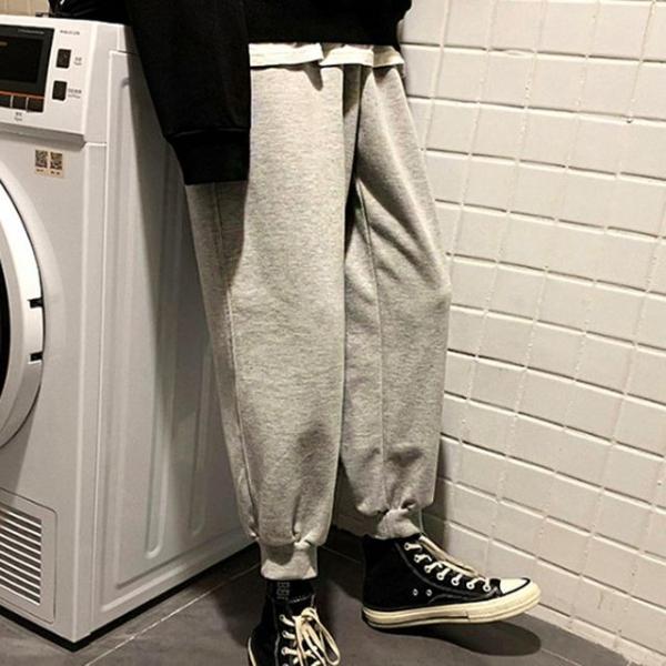 남자 캐주얼 트레이닝 츄리닝 바지 검은색 회색 팬츠