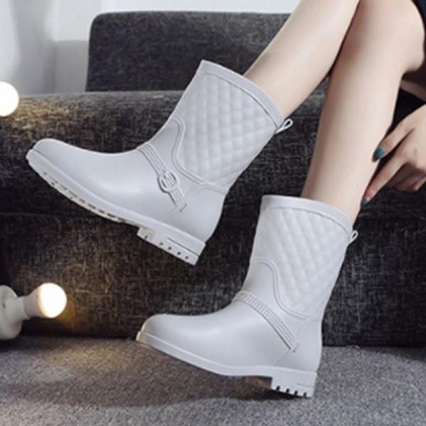 여자 미들부츠 장마철 여성장화 레인부츠 레인17