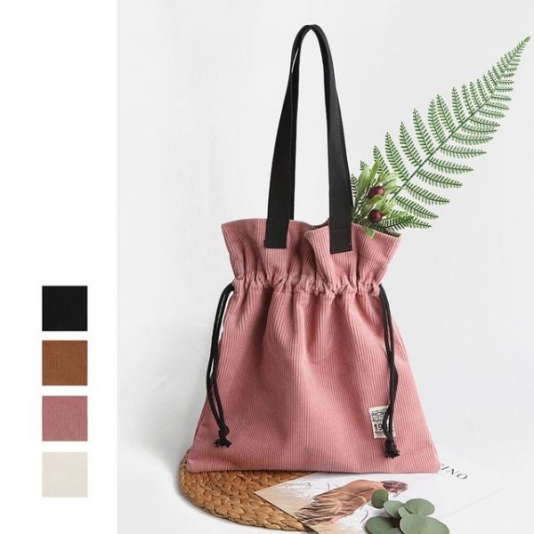 76_55 복조리 코듀로이 에코백 캐주얼 손가방 보조백