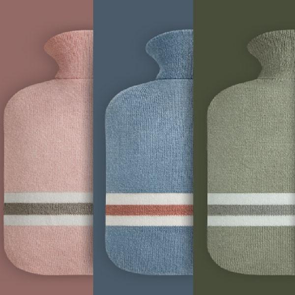 [지앤지] 니트 보온물주머니 1000ml +커버포함 온열 찜질 휴대용 손난로 선물