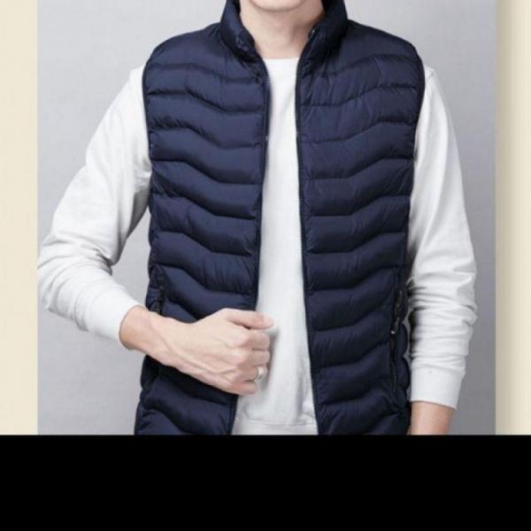 남성경량패딩조끼 경량 데일리 방한 조끼 보온 하이넥 작업 경량 낚시 패딩 조끼