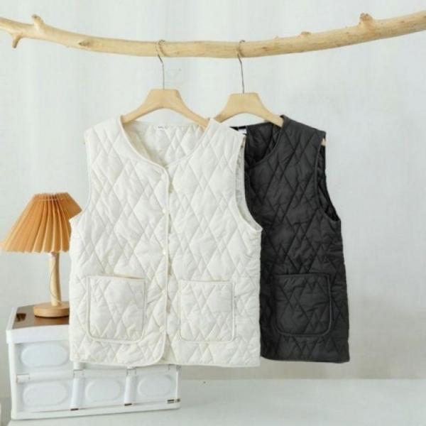 퀄팅 방한 패딩조끼 스타일 LM 0526 여성 경량 이너조끼 패딩조끼 퀄팅
