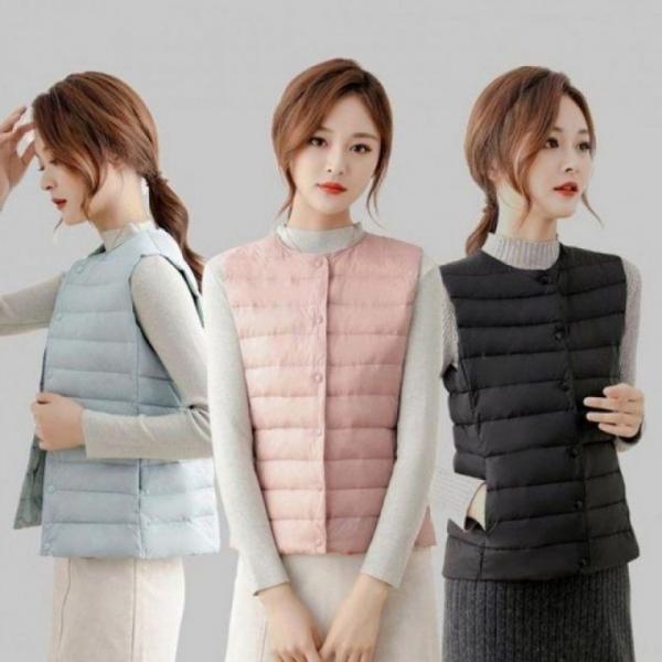 솜패딩 방한 베스트 스타일 방한 3컬러 경량 조끼 솜 여자 경량 남자 패딩조끼