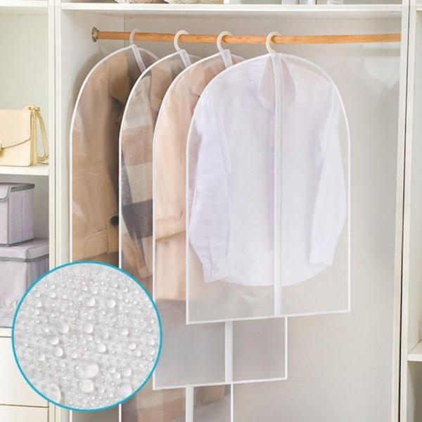 오염방지 옷커버 겨울 코트 정장 세탁소비닐 정리 코트커버 의류 수트케이스 반투명 옷가 비닐 롱패딩보관