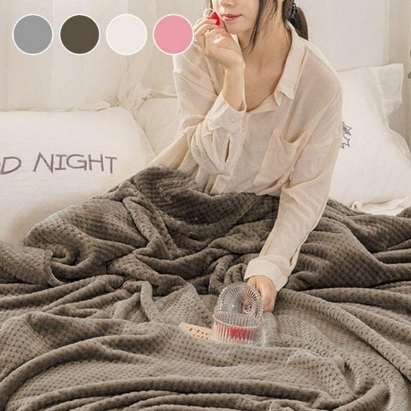 겨울 극세사 담요이불 밍크 블랭킷 무릎 차박 이불 담요 대형 극세사 침구 사계절 차량용 밍크 이불