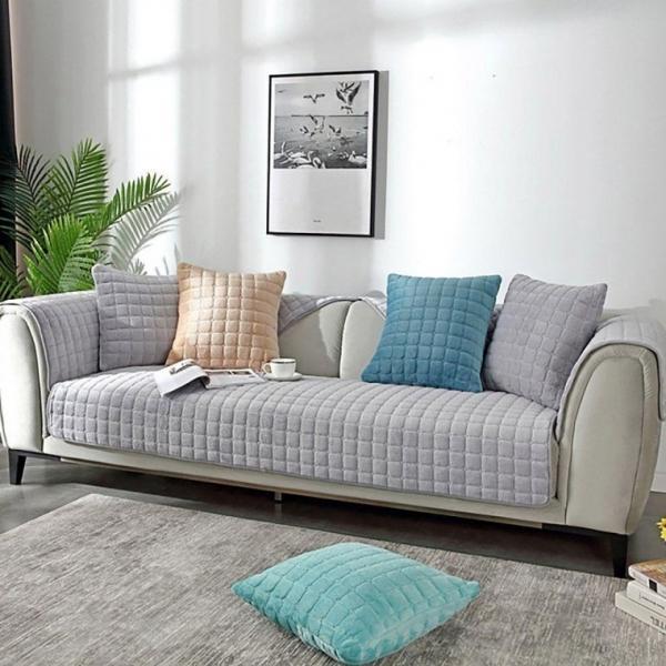 극세사 퀼팅 쇼파 패드 소파패드 쇼파커버 소파 패드 카우치 천갈이 극세사 리폼 쇼파 겨울 커버 매트