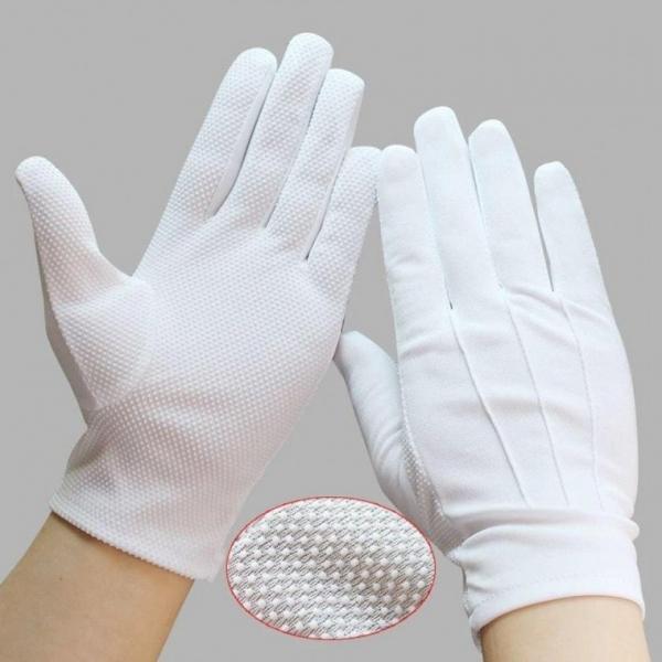 예식 행사용 흰장갑 10쌍 미끄럼방지 작업 속장갑 검사장갑 주얼리매너장갑 결혼예식 미끄럼방지 장례식