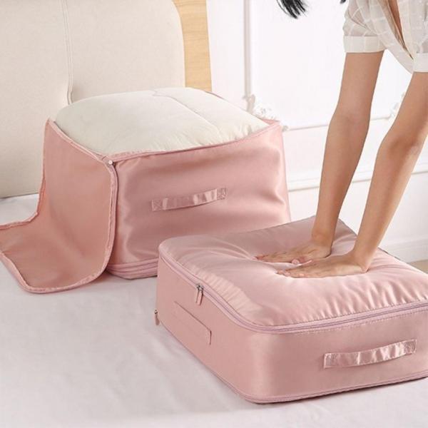 이불 압축 파우치 겨울옷 보관함 이불 압축팩 정리함 팩 가방 파우치 대형 이불 정리 주머니 보관 압축