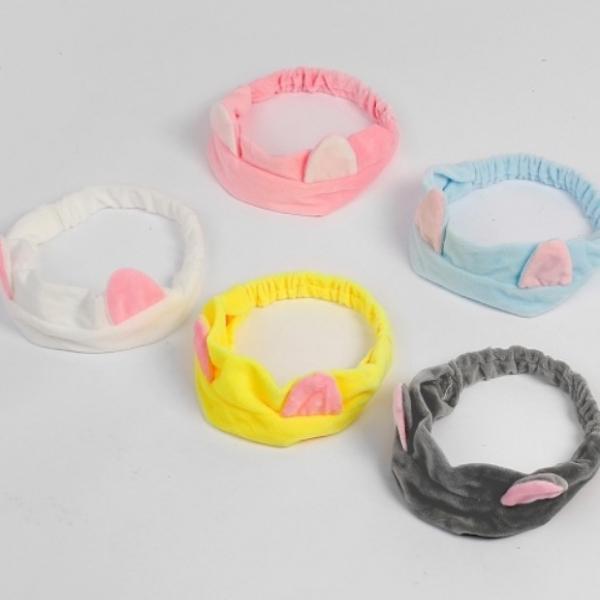 러블리극세사 세안 헤어밴드 5p세트 (고양이) DP13565