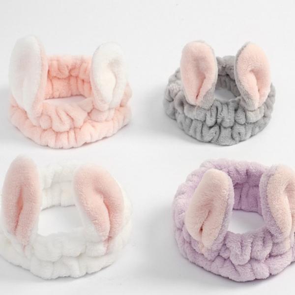 러블리극세사 세안 헤어밴드 4p세트 (바니) DP13561