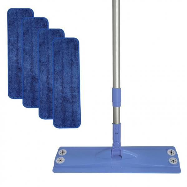 그린피아 초극세사 밀대+물걸레패드4P 바닥청소 걸레