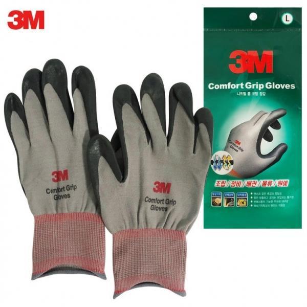 3M 니트릴 폼 코팅장갑(L) 컴포트그립 글러브 작업용