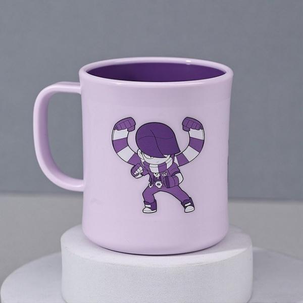 브롤스타즈 키요 더블 컬러 핸들컵_소프트 라일락