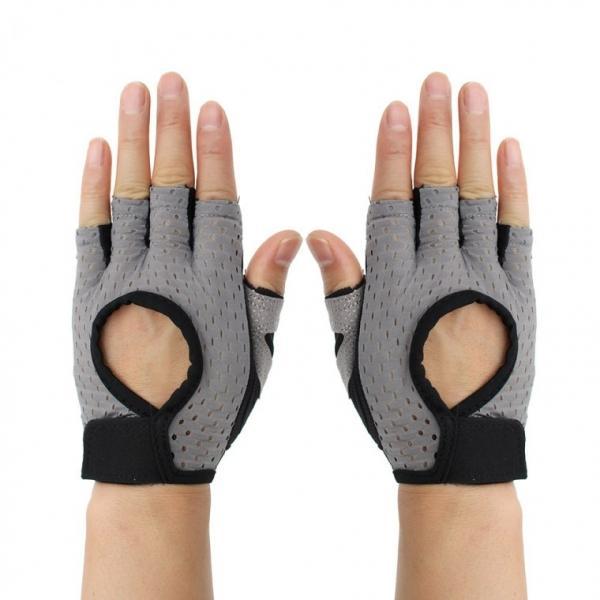 메쉬 여성 논슬립 헬스장갑 등산 웨이트 반장갑 (M)