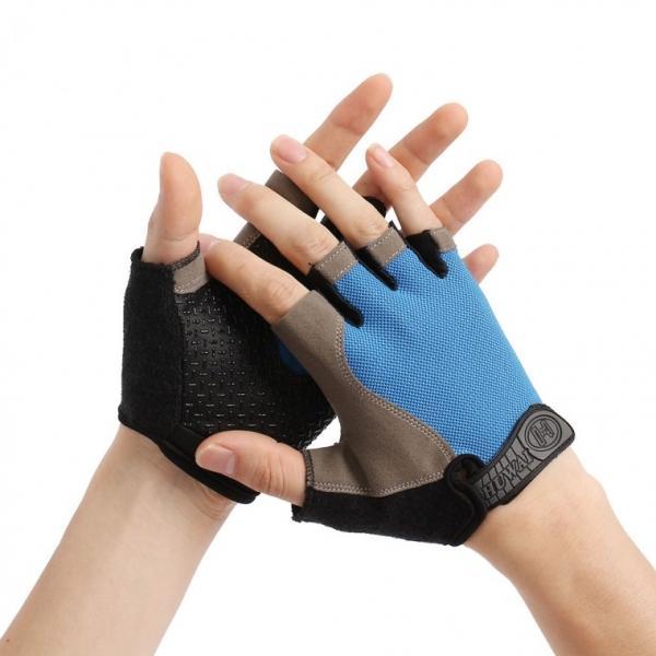 액티브 메쉬 스포츠 반장갑(M) (블루) 자전거장갑