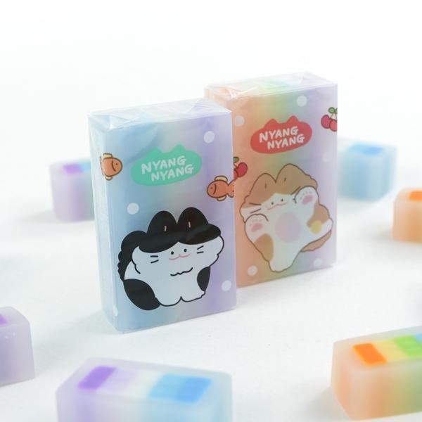 냥냥 레인보우 지우개 (36개 1세트)