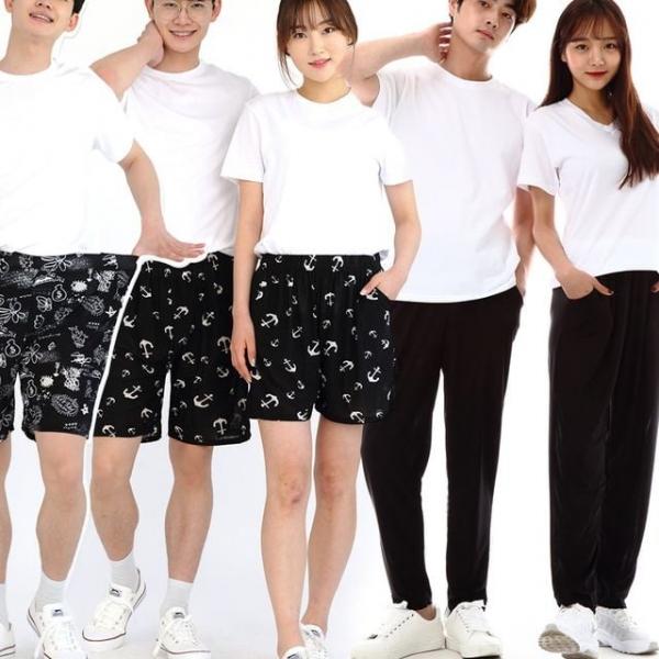 남성 여성 빅사이즈 쿨바지 쿨반바지 잠옷 여름바지