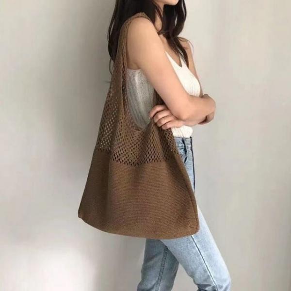 15컬러 에코백 니트백 메쉬가방 라탄 그물 니트쇼퍼백