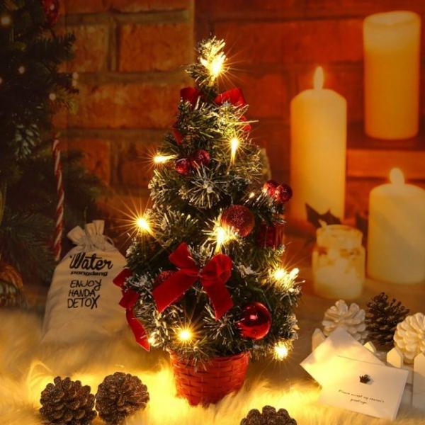 (별별창고)크리스마스 조명 미니트리 오너먼트