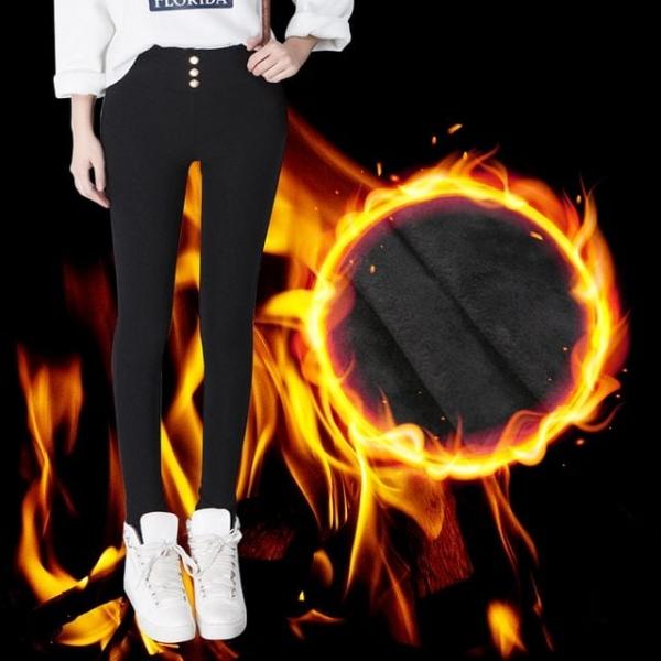 여성 기모 레깅스 방한 융 털 타이즈 밍크 벨벳 바지