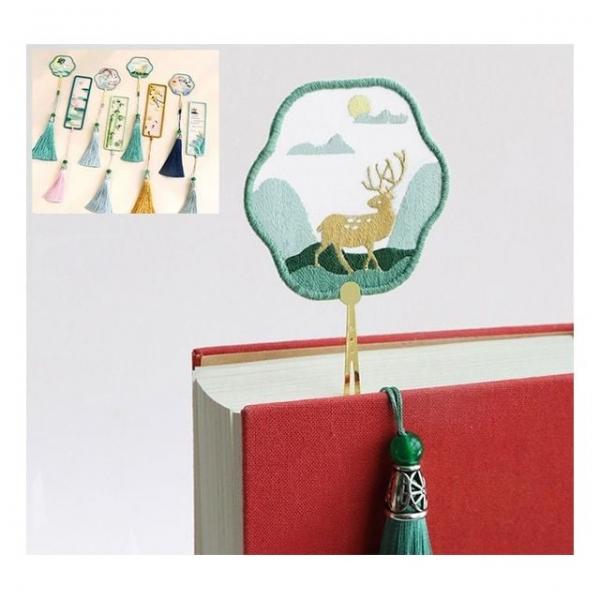 DIY 패키지 자수 책갈피 취미생활 선물 핸드메이드