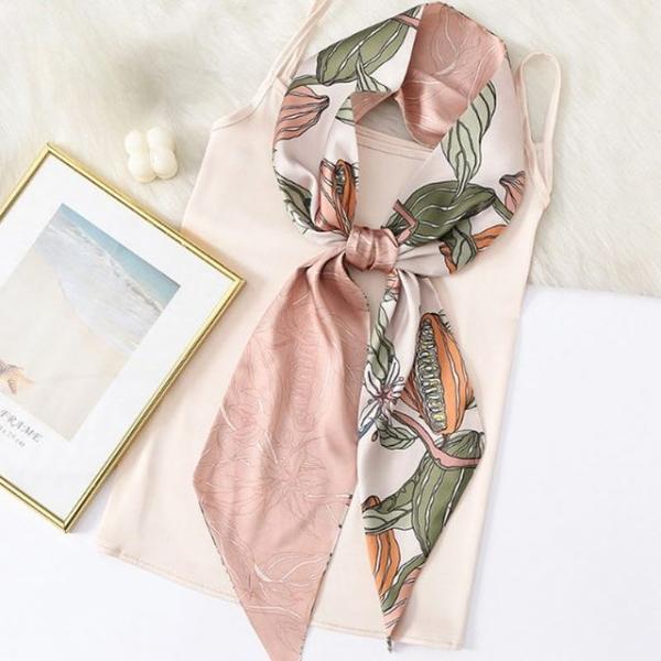 3컬러 보타닉 패턴 여성 스카프 멋내기 패션스카프