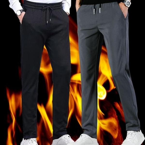 남성 기모 바지 슬랙스 겨울 방한 추리닝 밴딩 팬츠