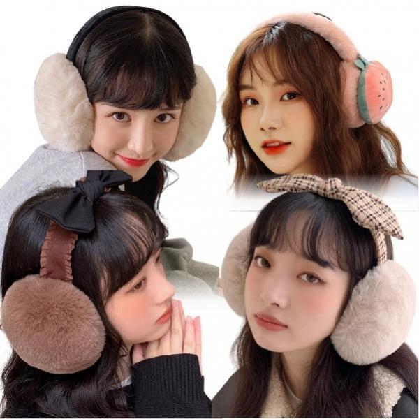 [지앤지] 겨울방한귀마개 목도리 15종 모음전 패딩목도리 과일귀도리 머리띠귀마개