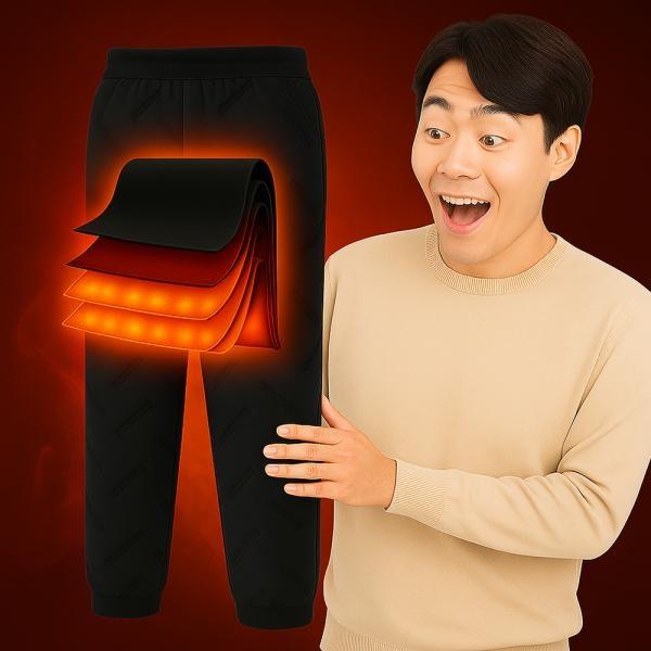 [리부] 기모바지 작업바지 편한바지 겨울바지 방한바지 작업복바지 남자겨울바지 기모조거팬츠 블랙 XL