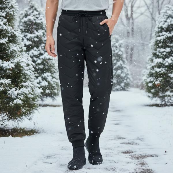 [리부] 기모바지 겨울바지 방한바지 작업복바지 편한바지 남자겨울바지 작업바지 기모조거팬츠 블랙 3XL