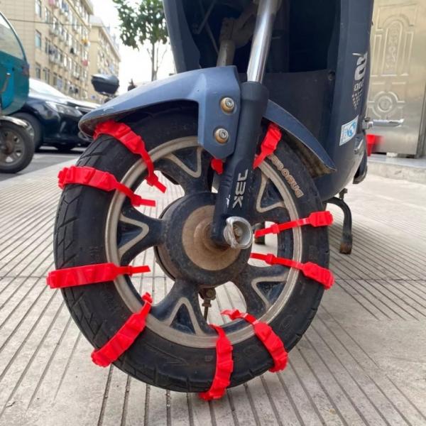 스노우체인 오토바이용 케이블타이식 스노우체인 1P