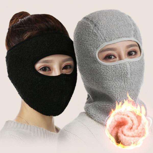 풀커버 페이스 마스크 자전거 등산 조깅 뽀글이 귀마개