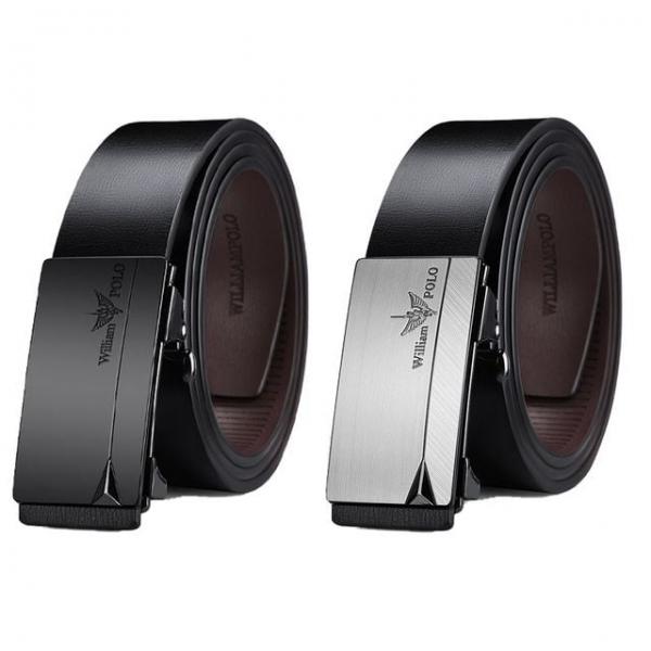 윌리암폴로 가죽 벨트 남성 가죽 자동 벨트