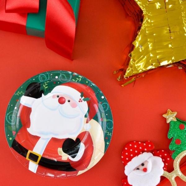 18cm(7인치)크리스마스접시(산타)