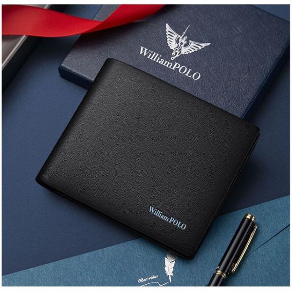 WILLIAMPOLO 윌리엄폴로 남성용 가죽 반지갑
