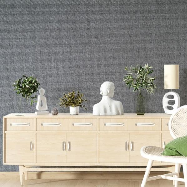 실크벽지 50cmX2.5m 로제 차콜 셀프 도배 원룸벽지 인테리어 방한 방풍 접착식 포인트 단열벽지