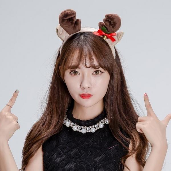 고급 사슴 머리띠 크리스마스 머리띠 단체 선물 파티