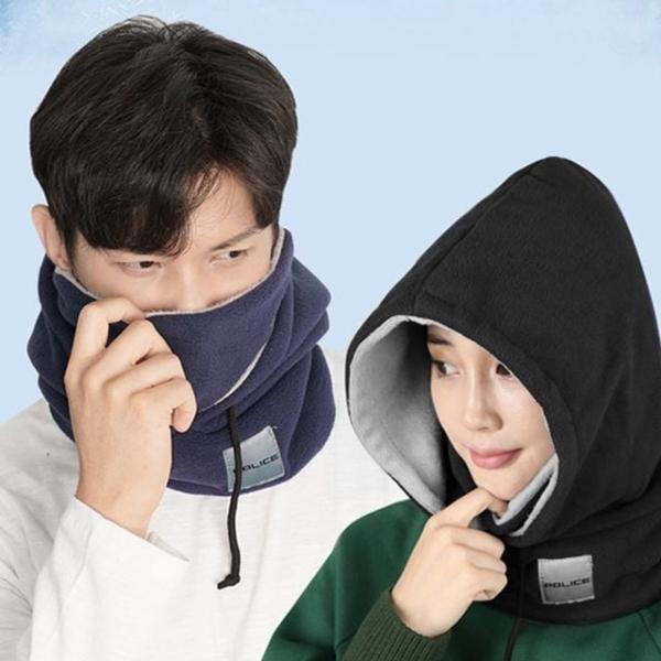 POLICE 기모 후드 넥워머 워머 방한마스크 방한용품
