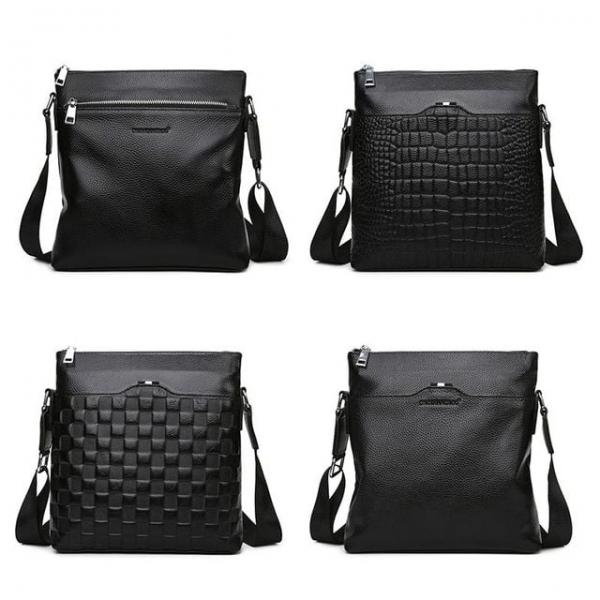 남성용 리얼 가죽 캐주얼 크로스백 66281