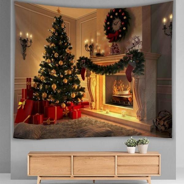 크리스마스 벽화현수막 리스트리 특대형 200x150 파티